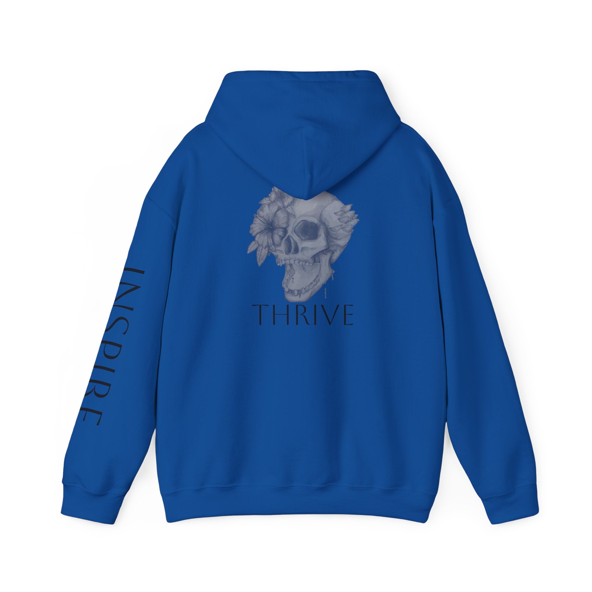 Inspire & Thrive Hooded Sweatshirt - Cozy Motivational Apparel for Self-Care