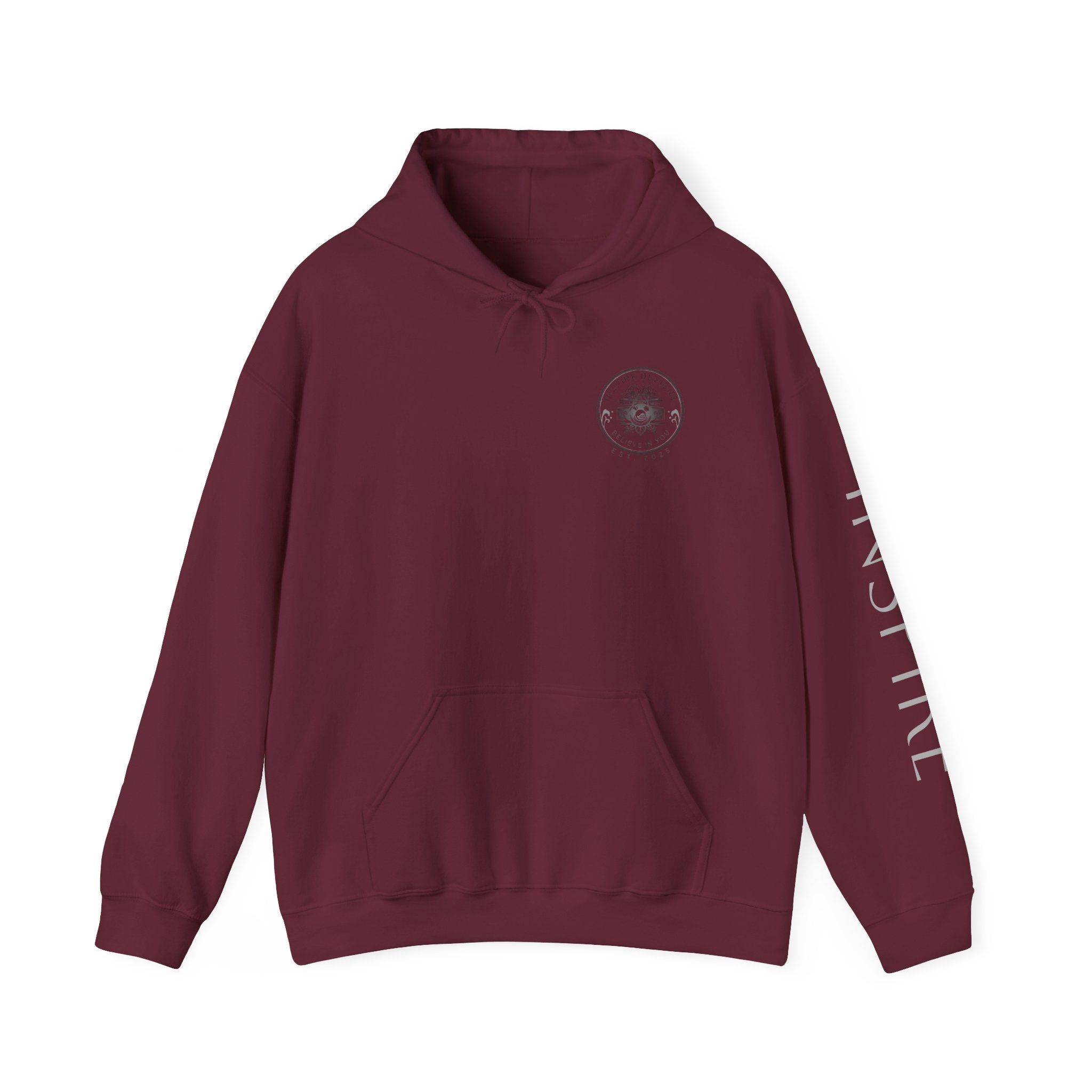 Inspire & Connect Hooded Sweatshirt - Cozy Motivational Apparel for Self-Care