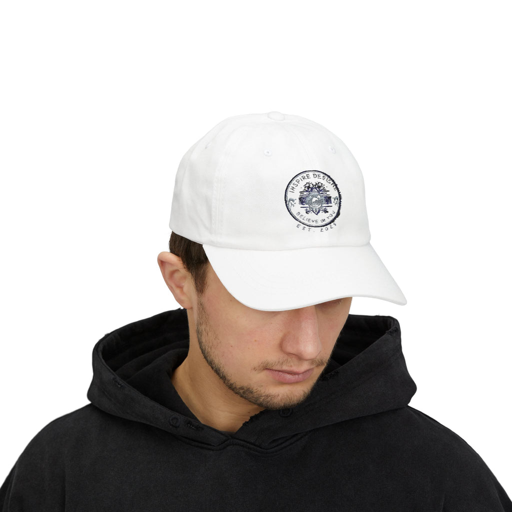 Inspire Designs Baseball Cap - Cozy Motivational Apparel for Self-Care, Gift for Wellness Enthusiasts, Comfortable Layering